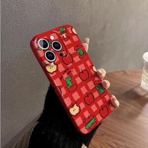 Red Patterned Phone Case